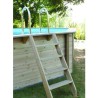 Wooden Swimming Pool Ubbink Azura 400x300 H120cm Blue Liner
