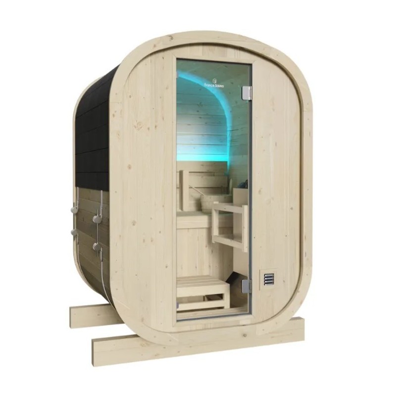 Holl's Gaïa Nova 6-seater outdoor sauna in Spruce