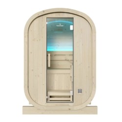 Holl's Gaïa Nova 6-seater outdoor sauna in Spruce