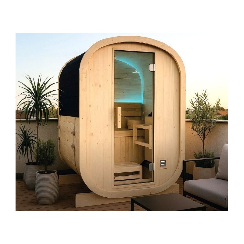 La sauna al aire libre Gaïa Nova de Holl para 6 plazas en Spruce