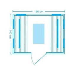 Sauna Infrarouge Olymp 3 places UniSpas