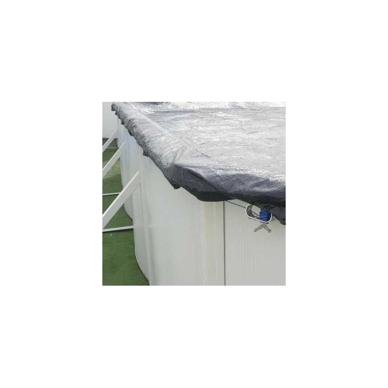 Ovale oberirdische Poolabdeckung 550x366 Anthrazit