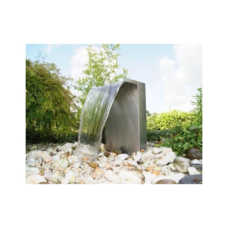 Fuente de cascada de agua LED de acero inoxidable Venezia Ubbink