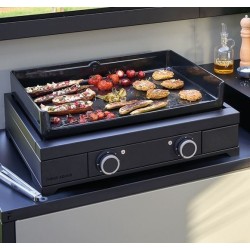 Plancha Forja Elétrica Adour Aço Preto 60 Moderno