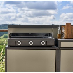 Plancha Gas Forge Adour Modern 75 Black Steel