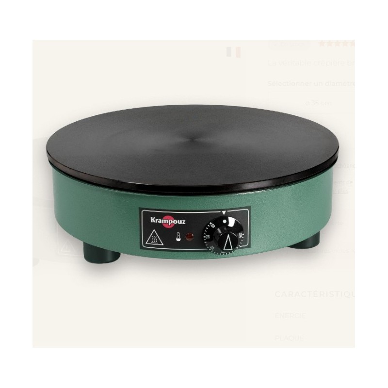 Billig Electric Crepe Maker Ø 35 cm Krampouz
