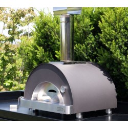 Oveneat Four pizza bois Albor 1 Gris avec pelle à pizzas