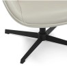 Fauteuil Pivotant Aric en PU gris VeryForma