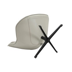 Fauteuil Pivotant Aric en PU gris VeryForma
