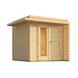 Abri de jardin en bois Amberley 1 L.289xH.234xP.289cm Naturel Weka