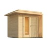 Abri de jardin en bois Amberley 1 L.289xH.234xP.289cm Naturel Weka