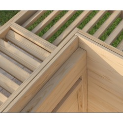 Abri de jardin en bois Amberley 1 L.289xH.234xP.289cm Naturel Weka