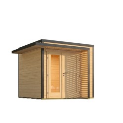 Abri de jardin en bois Amberley 2 L.250xH.233xP.250cm Naturel Weka