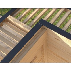 Abri de jardin en bois Amberley 2 L.250xH.233xP.250cm Naturel Weka
