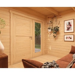 Abri de jardin en bois Amberley 2 L.250xH.233xP.250cm Naturel Weka