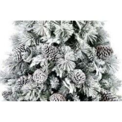 Árvore de Natal Home ESPRIT Branco PVC Alumínio Nevado 94 X 94 X 150 CM