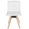 Lot de 2 Chaises Similicuir Blanc KosyForm