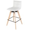 Lot de 4 Chaises de Bar Similicuir Blanc KosyForm