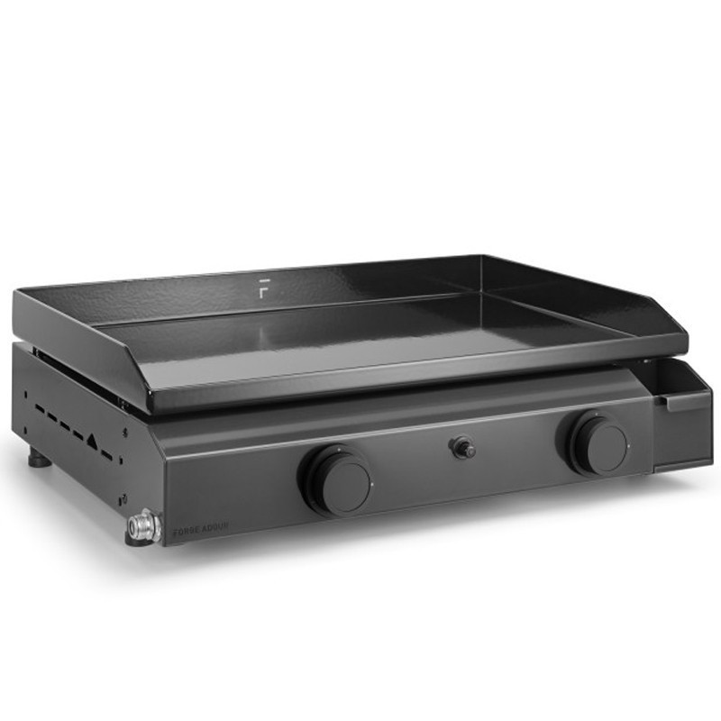 Plancha Gaz Forge Adour Base 2 Bruleurs 6400 W 60 cm Acier Plaque en Fonte Emaillée Plancha Gaz Forge Adour Base 2 Bruleurs 6400 W 60 cm Acier Plaque en Fonte Emaillée