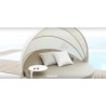 Bain de Soleil Vela Daybed Vondom  Blanc Mat Rond Inclinable Parasol