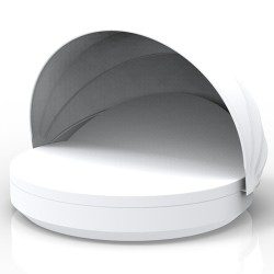 Bain de Soleil Vela Daybed Vondom  Blanc Mat Rond Inclinable Parasol
