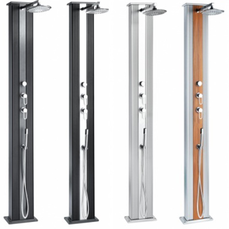 Douche Hybride Dada Formidra Anthracite et Aluminium Brossé 37L