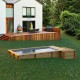 Piscine Urbaine Procopi en Bois 600 x 250 x H 133 Couverture Automatique avec Coffre et Filtration