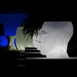 Jarrón de Adan VONDOM LED blanco 42