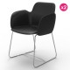 Lot de 2 Chaises Vondom Pezzettina Noir Mat et Métal