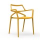 Lot de 4 Chaises Delta Vondom Jaune