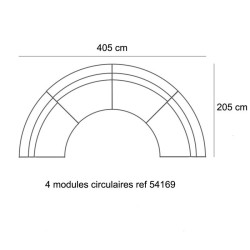 Table Basse Vondom Design Vela Ronde Blanc