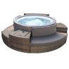 Spa portátil NetSpa VITA PREMIUM de 6 lugares com mobiliário