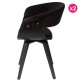 Lot de 2 Chaises Vintage en Velours Noir Mio KosyForm