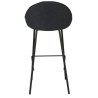 Lote de 2 sillas de barra en tela gris oscuro Aya KosyForm