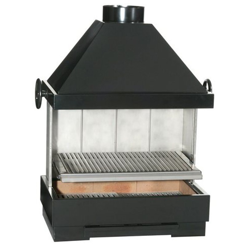 BarBecue Ferlux para pose ou tijolos refratários e aço com hotte BarBecue Ferlux para pose ou tijolos refratários e aço com hotte