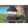 BarBecue Ferlux para pose ou tijolos refratários e aço com hotte