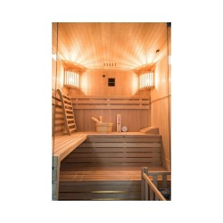 Gaïa Nova 6-seater sauna ao ar livre com fogão Harvia 8 kW