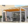 Pergola Aluminium Habrita Anthracite 12m2 com tela de sombra