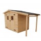 Eden Habrita Wood Garden Shelter 4.08 sqm with 2.08 sqm pyre and floor