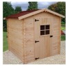 Refugio jardín madera maciza Habrita 3,08 metros cuadrados con suelo y 20 mm