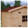 Refugio jardín madera maciza Habrita 3,08 metros cuadrados con suelo y 20 mm