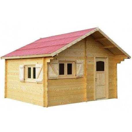 Theora Garden Shelter em Habrita Solid Wood 7.33 m2 com Telhado Onduline