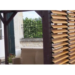 Lame orientabili bioclimatiche Pergola 11 m2 e demolitore laterale 3 m