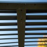 Lame orientabili bioclimatiche Pergola 11m2 e facciata Brise-Vue 3,6 m