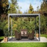 Lâminas orientais bioclimáticas pergola 11m2 e fachada brise-vue 3.6m