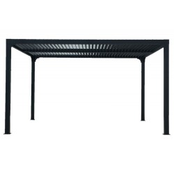 Lame orientabili bioclimatiche Pergola 11m2 e facciata Brise-Vue 3,6 m