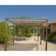 Carport 1 car 3.05x4.85m aluminum and polycarbonate 6mm ANTI-UV Habrita