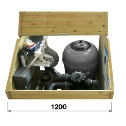 Bomba de calor vertical Poolex Q-Line 7 para cuencas de 30 a 40 m3