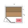 Sauna a vapor Zen angular 3-4 lugares - seleção VerySpas