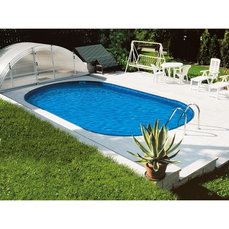 Piscina Oval Família Ibiza 600 Luxo Enterrado Piscina Oval Família Ibiza 600 Luxo Enterrado